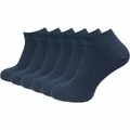 Produktbild: GAWILO Damen Sneaker Socken aus 100% reiner Baumwolle (6 Paar | 10 Paar) | kurze Füßlinge ohne drückende Naht über den Zehen (DE/NL/SE/PL, Numerisch, 39, 42, Regular, Regular, blau | 6 Paar)
