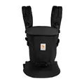 Produktbild: Ergobaby Adapt Babytrage für Neugeborene ab Geburt, 3-Positionen SoftTouch Cotton Ergonomische Babybauchtrage Rückentrage Baby-Tragetasche, Onyx Black