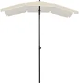 Produktbild: vidaXL Sonnenschirm mit Mast 200x130 cm Sandfarbe