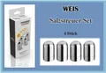 Produktbild: 4 Mini Salzstreuer Pfefferstreuer Gewürzstreuer Edelstahl Streuer Pfeffer Salz
