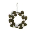 Produktbild: Gry & Sif Türkranz, Mistelzweigkranz, Filzdekoration, Handmade, Fairtrade, Kranz zum aufhängen als Weihnachtsdeko, Geschenkidee, Zeitlose Dekoration, Wohndeko (15cm)