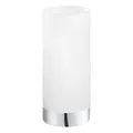 Produktbild: EGLO Tischlampe Damasco 1-flammig Chrom Metall weiß satiniertes Glas E27