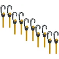 Produktbild: BASI | 10er Set Gummispannseil mit Haken | 100 cm Ø 8 mm | Spanngummis Gepäckspanner mit Doppelhaken | Ladungssicherung Transportsicherung - Spanngurt Set | 10 Stück