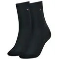 Produktbild: Tommy Hilfiger Socken TH WOMEN SOCK CASUAL 2P (2-Paar, 2 Paar) mit flacher Zehennaht blau 35-38