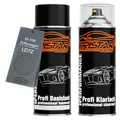 Produktbild: TRISTARcolor Autolack Spraydosen Set für VW/Volkswagen LD7Z Salt Lake Grey Metallic Basislack Klarlack Sprühdose 400ml