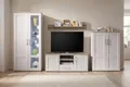Produktbild: moebel-dich-auf Wohnwand Elegance in Sibiu-Lärche Nb. im Landhausstil Anbauwand Wohnzimmerschrank TV-Lowboard Fernsehschrank inkl. LED-Beleuchtung