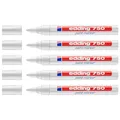 Produktbild: Edding 5 Stück 750 Farbmarker weiß Rundspitze 2-4 mm