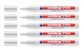 Produktbild: 5x Edding 750 Lackmarker Lackmalstift Lackstift 2-4 mm weiß