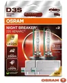 Produktbild: 2x OSRAM D3S NIGHT BREAKER 220 XENARC NEXT GEN 12V XENON 3 YEAR VERSION 2026