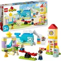 Produktbild: LEGO 10991 DUPLO Traumspielplatz Set, Konstruktionsspielzeug für Kinder ab 2 Jahren mit Wal- und Raketengerüste und Figuren, hilft Kleinkindern, Buchstaben, Zahlen und Farben mit Steinen zu lernen