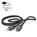 Produktbild: hama Ultra High Speed HDMI Kabel 1,0 m schwarz, grau, 1 St.