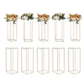 Produktbild: VEVOR 10er-Set Blumenhocker Eckig Blumenständer Beistelltisch Modern Eisen 80cm