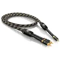 Produktbild: VIABLUE 1m Adapterkabel Cinch 3.5mm Klinke-kabel NF-S1 SILVER QUATTRO - 22708