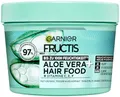 Produktbild: Garnier Fructis Aloe Vera + Haarmaske, Leave-In Haarkur für normales bis trockenes Haar & Kopfhaut, Mehr Geschmeidigkeit und Glanz, Intensive Feuchtigkeit, Ohne Silikone, Vegan, Hairfood, 3in1, 400ml