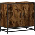 Produktbild: vidaXL Waschbeckenunterschrank Räuchereiche 65x33x60 cm Holzwerkstoff