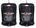 Produktbild: 2x Camping Dusche 20 Liter Tragbare Gartendusche Solardusche Outdoor Reisedusche
