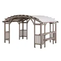 Produktbild: Sunjoy Zedernholz Pergola / Pavillon 3x4 DAJTI - 305cm x 427cm, grau