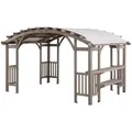 Produktbild: Sunjoy Zedernholz Pergola / Pavillon 3x4 DAJTI - 305cm x 427cm, grau - Hellgrau