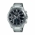 Produktbild: Herrenuhr Casio 3D INDEXES CHRONOGRAPH - BLACK Schwarz Silberfarben [Ø 47 mm]