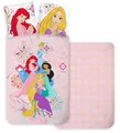 Produktbild: Bettwäsche Set Prinzessin Arielle Rapunzel Jasmin Cinderella Kopfkissen Bettdeckenbezug 135/140x200cm - 100% Baumwolle