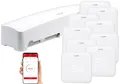 Produktbild: revolt Raumthermostat Unterputz: WLAN-Fußbodenheizungs-Controller-Steuerung mit 8 Thermostaten und App (Fußbodenheizung Thermostat Wasser, Steuerung Funk, Zeitschaltuhr)