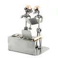 Produktbild: Steelman24 I Schraubenmännchen Ingenieur 2 Personen I Made in Germany I Handarbeit I Geschenkidee I Stahlfigur I Metallfigur I Metallmännchen