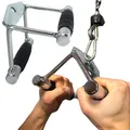 Produktbild: ® Double-D Kabelaufsatz Rudergriff für Seilzug Latzug Parallelgriff für Kabel...