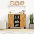 Produktbild: vidaXL Sideboard mit 2 Türen 90x33x75 cm Massivholz Mango