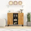 Produktbild: Sideboard mit 2 Türen 90x33x75 cm Massivholz Mango