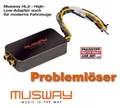 Produktbild: MUSWAY HL2 (v2) Aktiver High Low Converter Adapter, Remote, EPS Schutzschaltung