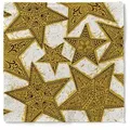Produktbild: Sovie HORECA Serviette Gitte in Gold-Schwarz aus Tissue 33 x 33 cm, 100 Stück - Weihnachten Mitteldecke