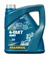 Produktbild: 4 Liter MANNOL 4-Takt Agro SAE 30 Motoröl 7203 API SL JASO MA/MA2