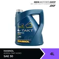 Produktbild: Mannol 4-Takt Agro SAE 30 Rasenmäheröl API SL JASO MA 4 Liter