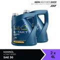 Produktbild: Mannol 4-Takt Agro SAE 30 Rasenmäheröl API SL JASO MA 2x4 Liter = 8 Liter
