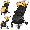 Produktbild: Lorelli Kinderwagen Myla, Buggy klein zusammenklappbar, nur 7 kg, kompakter Sportsitz bis 15kg, geeignet für Flugreisen, Baby Reisebuggy, gelb