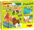Produktbild: 12, 15, 18 Teile HABA Kinder Puzzle Bauernhoftiere 1305237001