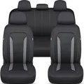 Produktbild: Schonbezüge-Komplettset für Opel Adam Bj 2013-19 in Schwarz/Grau FT2