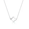 Produktbild: Elli Kette mit Anhänger Kleeblatt Glücksbringer Filigran Trend 925 Sterling Silber, Kleeblatt silberfarben 40