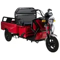 Produktbild: Urban Hopper E-Motorroller Cargo Compact Elektro Lastenrad Lasten-Dreirad VT5-Mini Pritsche, 1000 W, 25 km/h, Pritsche klappbar Reichweite ca. 40km Zuladung 215kg Silber, Rot, Weiß rot