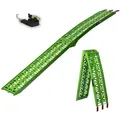 Produktbild: Baumarktplus TRUTZHOLM 1 x Auffahrrampe klappbar 228 cm Traglast 340 kg Alu grün gelocht Motorradrampe Mofarampe
