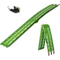 Produktbild: Baumarktplus - trutzholm 1 x Auffahrrampe klappbar 228 cm Traglast 340 kg Alu grün gelocht Motorradrampe Mofarampe