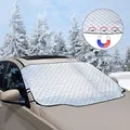 Produktbild: unibelin Frontscheibenabdeckung Scheibenabdeckung Auto Frontscheibe Abdeckung Magnet Fixierung Faltbare Windschutzscheibe Auto Abdeckung perfekte gegen Schnee, EIS, Frost, Staub, Sonne, UV