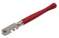 Produktbild: Glasschneider mit 6 Schneidrädchen und Abbrechkante Länge 130 mm Sechsrad Glas