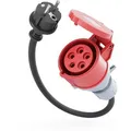 Produktbild: Absina CEE-Adapter 911007, Länge 0,6 m, Schutzkontakt 230V auf CEE 16A / 400V, IP44