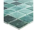 Produktbild: Mosafil Mosaikfliesen Glas Schwimmbad Pool Mosaik Fliesen Baltic 38x38 mm, Glas 31.600x31.600, grün, Punktverklebt - Frostsicher - Wasserdicht - Wasserfest - Rutschfest