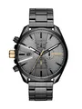 Produktbild: Diesel Herrenuhr Ms9 Chrono, QuarzChronographenwerk, 54mm Schwarzes Edelstahlgehäuse mit Edelstahlarmband, DZ4474