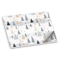 Produktbild: itenga Tischset Platzset Tannenbäume aus Papier I DIN A3 50 Blatt I ideal als Tischdeko oder Gedeckunterlage an Weihnachten oder der Vorweihnachtszeit