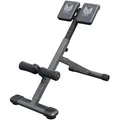 Produktbild: GYRONETICS® Hyperextension Rückentrainer - Klappbar, Höhenverstellbar, bis 120 kg, mit Gepolsterter Beinfixierung, Schwarz - Bauchtrainer - Schwarz