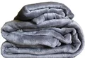 Produktbild: KH-Haushaltshandel Bettwäsche Winter Bettwäsche Teddy Fleece Flausch Plüsch 135x200+80x80cm, Fleece, 2 teilig, silbergrau, uni/einfarbig, super flauschige Winterbettwäsche