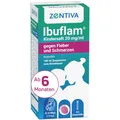 Produktbild: Ibuflam Kindersaft 20 mg/ml gegen Fieber und Schmerzen - 100ml - Himbeer-Geschmack & zuckerfrei - für Kinder und Erwachsene ab 6 Monaten